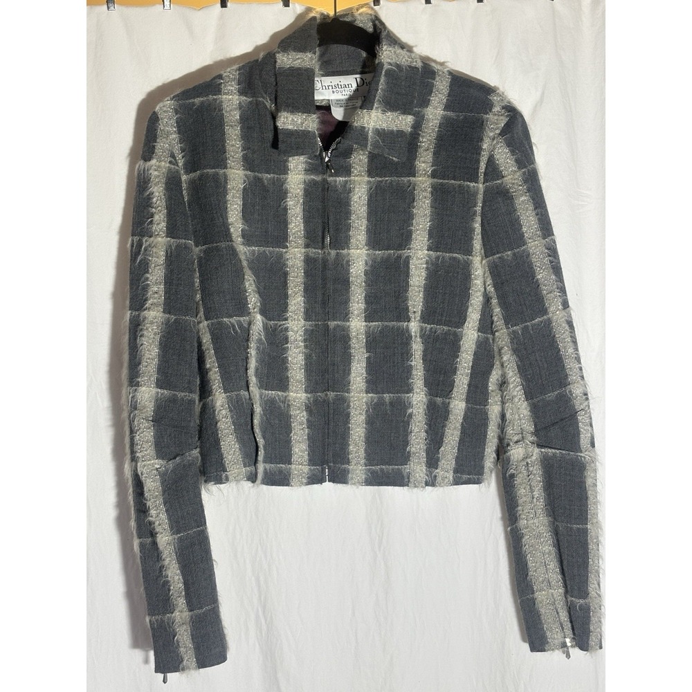 Christian Dior By John Galliano Fall 2000 Pro Jacket 100% Silk Large/12 D23